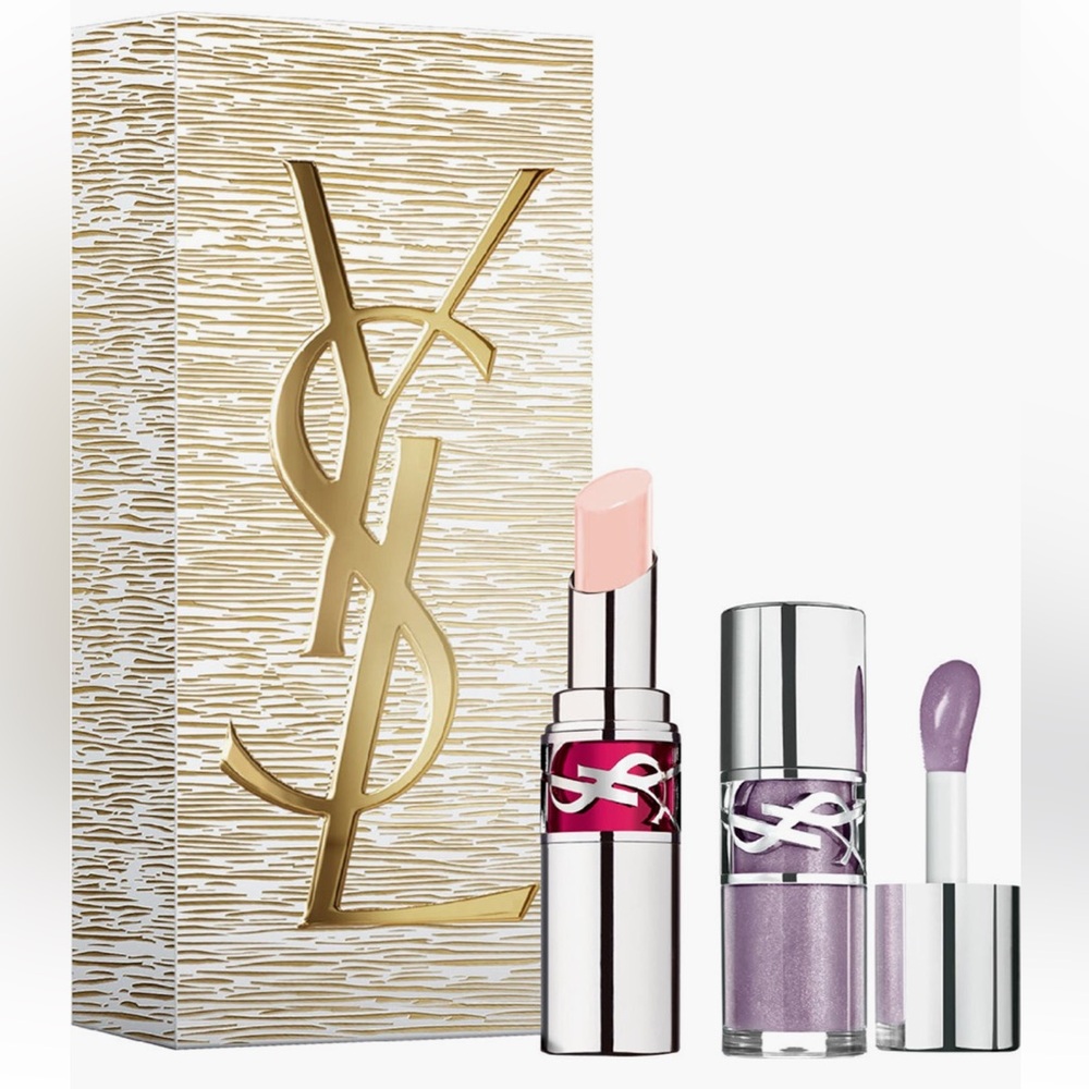 New in box YSL candy Glaze lip gloss stick and lip oil set limited edition